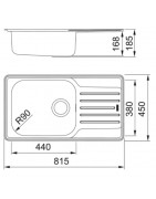 Кухонная мойка Franke Lausanne LNX 611-44 нержавеющая сталь 101.0689.948 купить в Санкт-Петербурге и Москве