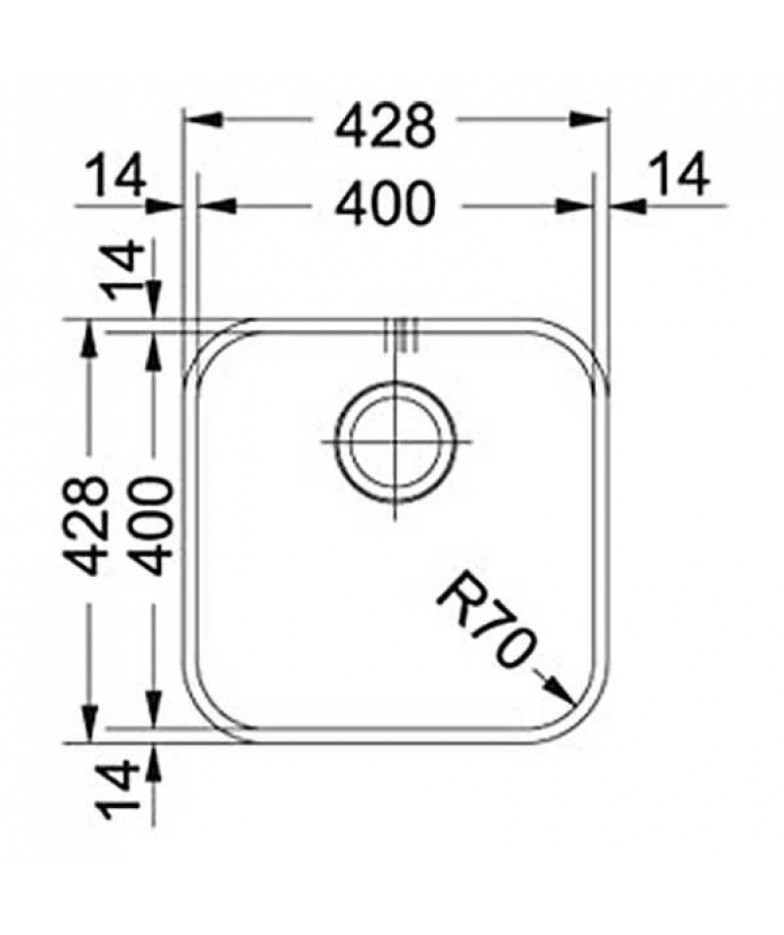 Кухонная мойка Franke Savanna SVX 110-40 полированная сталь 122.0336.231 купить в Санкт-Петербурге и Москве