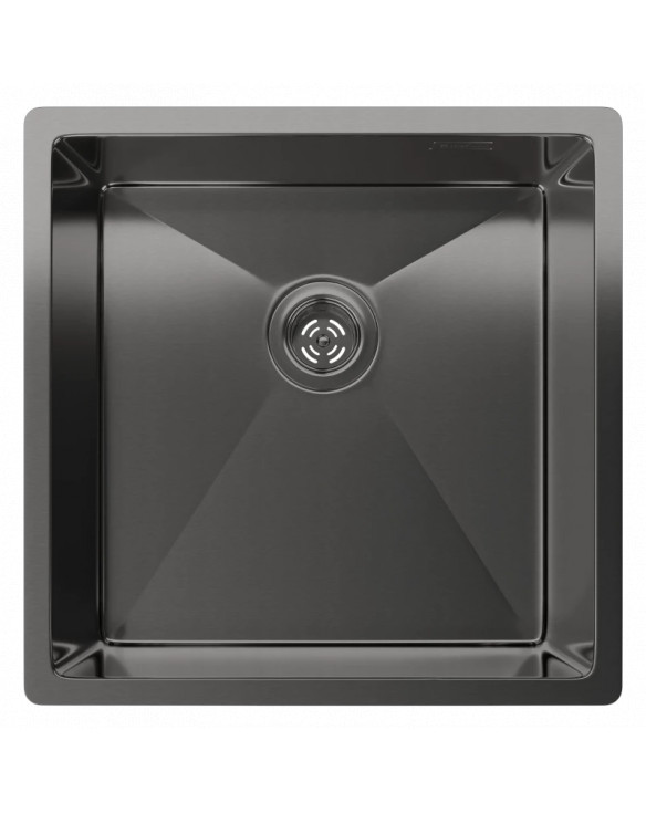 Кухонная мойка Rivelato Rinox 4444 UN PVD black 44x44 см, черный купить в Санкт-Петербурге и Москве
