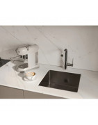 Кухонная мойка Rivelato Rinox 4444 UN PVD black 44x44 см, черный купить в Санкт-Петербурге и Москве