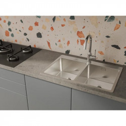 Кухонная мойка Rivelato Rinox 7450 2В 74x50 см, нержавеющая сталь купить в Санкт-Петербурге и Москве