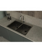 Кухонная мойка Rivelato Rinox 7450 2В PVD black 74x50 см, черный купить в Санкт-Петербурге и Москве