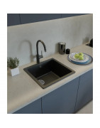 Кухонная мойка Rivelato Berkana BK-45 antracite 49x46 см, антрацит купить в Санкт-Петербурге и Москве