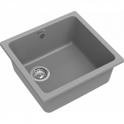 Кухонная мойка Rivelato Berkana BK-45 grigio metallizzato 49x46 см, серый металлик купить в Санкт-Петербурге и Москве
