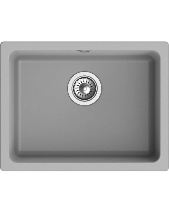 Кухонная мойка Rivelato Berkana BK-50 grigio metallizzato 56x43 см, серый металлик купить в Санкт-Петербурге и Москве