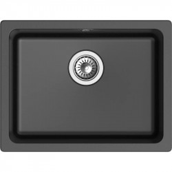 Кухонная мойка Rivelato Berkana BK-50 nero 56x43 см, черный купить в Санкт-Петербурге и Москве