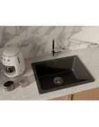 Кухонная мойка Rivelato Berkana BK-50 nero 56x43 см, черный купить в Санкт-Петербурге и Москве