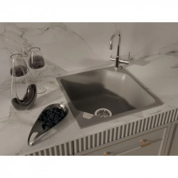 Кухонная мойка Rivelato Locus LS-50 grigio metallizzat 50x50 см, серый металлик купить в Санкт-Петербурге и Москве