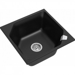 Кухонная мойка Rivelato Locus LS-50 nero 50x50 см, черный купить в Санкт-Петербурге и Москве