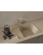 Кухонная мойка Rivelato Locus LS-65 beige scuro 65x50 см, тёмно-бежевый купить в Санкт-Петербурге и Москве