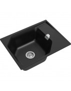 Кухонная мойка Rivelato Locus LS-65 nero 65x50 см, черный купить в Санкт-Петербурге и Москве