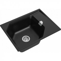 Кухонная мойка Rivelato Locus LS-65 nero 65x50 см, черный купить в Санкт-Петербурге и Москве