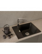 Кухонная мойка Rivelato Locus LS-65 nero 65x50 см, черный купить в Санкт-Петербурге и Москве