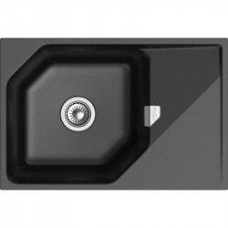 Кухонная мойка Rivelato Locus LS-75 nero 75x50 см, черный купить в Санкт-Петербурге и Москве
