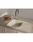 Кухонная мойка Rivelato Locus LS-85 beige scuro 85x50 см, тёмно-бежевый купить в Санкт-Петербурге и Москве