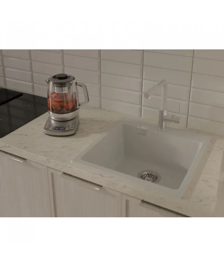 Кухонная мойка Rivelato Raum RM-50 brina 50x51 см, иней купить в Санкт-Петербурге и Москве