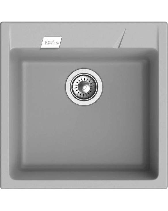 Кухонная мойка Rivelato Raum RM-50 grigio metallizzato 50x51 см, серый металлик купить в Санкт-Петербурге и Москве