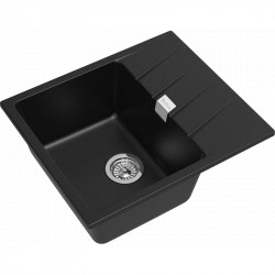 Кухонная мойка Rivelato Raum RM-58 nero 58x50 см, черный купить в Санкт-Петербурге и Москве