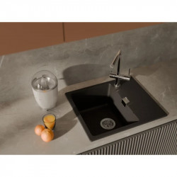 Кухонная мойка Rivelato Raum RM-58 nero 58x50 см, черный купить в Санкт-Петербурге и Москве
