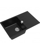 Кухонная мойка Rivelato Raum RM-78 nero 78x50 см, черный купить в Санкт-Петербурге и Москве
