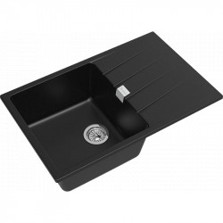 Кухонная мойка Rivelato Raum RM-78 nero 78x50 см, черный купить в Санкт-Петербурге и Москве