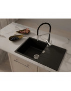 Кухонная мойка Rivelato Raum RM-78 nero 78x50 см, черный купить в Санкт-Петербурге и Москве