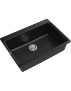 Кухонная мойка Rivelato Axel Х-70 nero 73x52 см, черный купить в Санкт-Петербурге и Москве