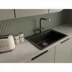 Кухонная мойка Rivelato Axel Х-70 nero 73x52 см, черный купить в Санкт-Петербурге и Москве