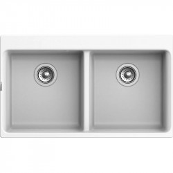 Кухонная мойка Rivelato Axel X-90-2D brina 87x52 см, иней купить в Санкт-Петербурге и Москве