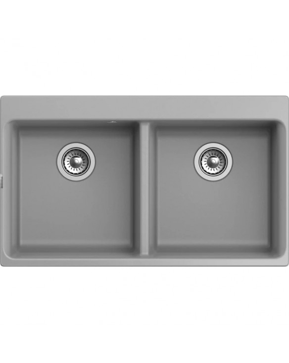 Кухонная мойка Rivelato Axel X-90-2D grigio metallizza 87x52 см, серый металлик купить в Санкт-Петербурге и Москве