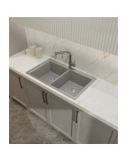 Кухонная мойка Rivelato Axel X-90-2D grigio metallizza 87x52 см, серый металлик купить в Санкт-Петербурге и Москве