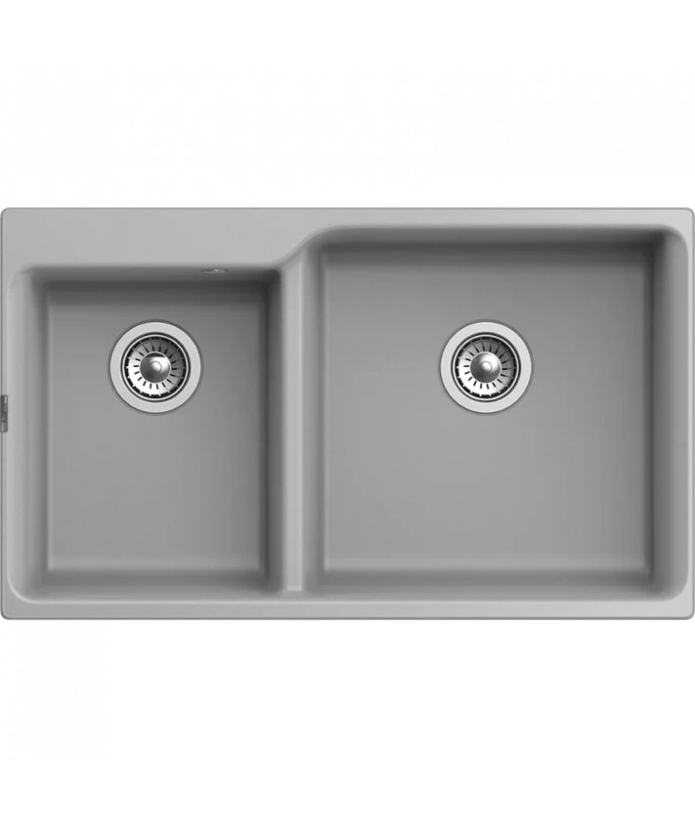 Кухонная мойка Rivelato Axel X-90D grigio metallizzato 87x52 см, серый металлик купить в Санкт-Петербурге и Москве