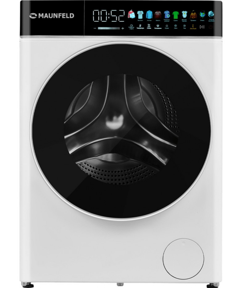 Стиральная машина MAUNFELD MFWD1295WH05, с фронтальной загрузкой, с паром, 9кг, 1200об/мин, с сушкой, инверторная купить в Санкт