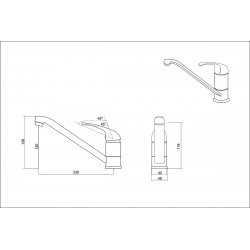 Смеситель EMAR EC-3009 Барит