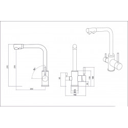 Смеситель EMAR EC-3003 Хром