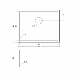 Кухонная мойка EMAR EMB-123 PVD Nano Dark