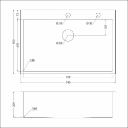 Кухонная мойка EMAR EMB-125A PVD Nano Coppery