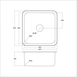 Кухонная мойка EMAR EMB-127A PVD Nano Satine