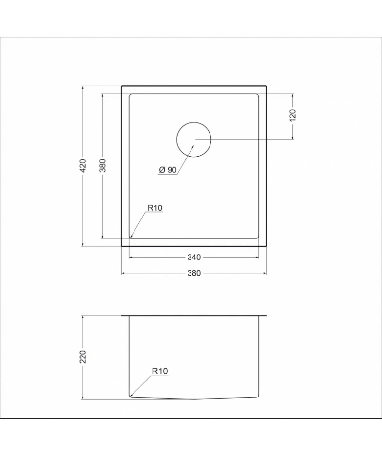 Кухонная мойка EMAR EMB-130 PVD Nano Satine
