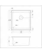 Кухонная мойка EMAR EMQ-1455.P Берилл