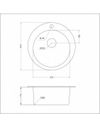 Кухонная мойка EMAR EMQ-1475.C Берилл