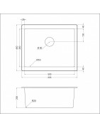 Кухонная мойка EMAR EMQ-1555.P Агат
