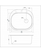 Кухонная мойка EMAR EMQ-1570.C Оникс