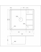 Кухонная мойка EMAR EMQ-1580.Q Барит