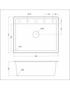 Кухонная мойка EMAR EMQ-1640.Q Барит