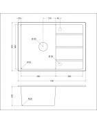 Кухонная мойка EMAR EMQ-1700.Q Морион