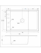 Кухонная мойка EMAR EMQ-1780.Q Морион