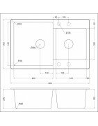 Кухонная мойка EMAR EMQ-2800.Q Барит
