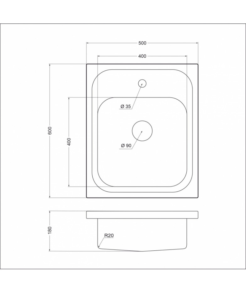 Кухонная мойка EMAR T5060L