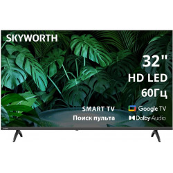 32 Телевизор SKYWORTH 32E55G, HD, черный, СМАРТ ТВ, Google TV